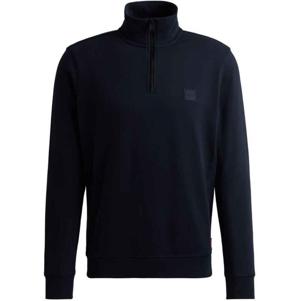 Boss Mens Terrycloth Sweatshirt / Dark Blue